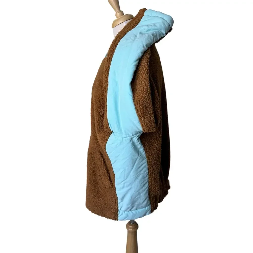 FREE PEOPLE We The Free Rivington Sherpa Teddy  Coat Size Large